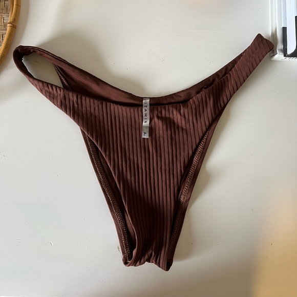 Vitamin A Brown Eco Rib Bikini - Picture 5 of 6